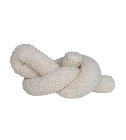 Bloomingville Woven Cotton Boucle Knot Pillow