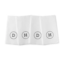 Black Circle Airlaid Napkins