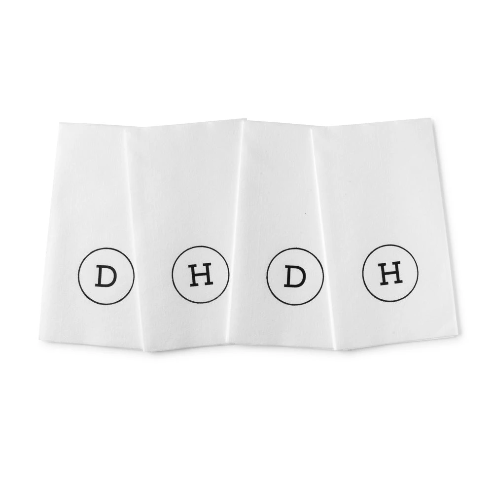 Black Circle Airlaid Napkins