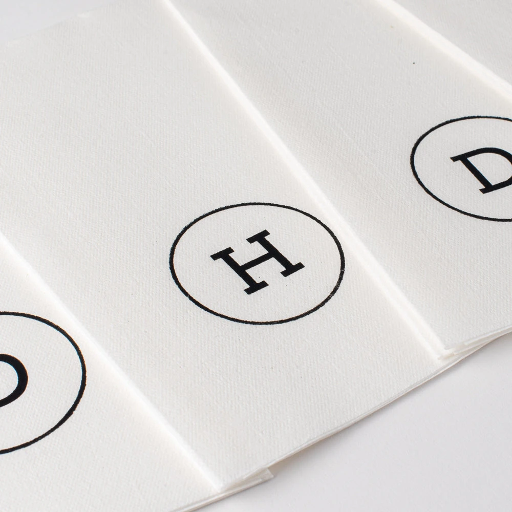 Black Circle Airlaid Napkins - Image 3