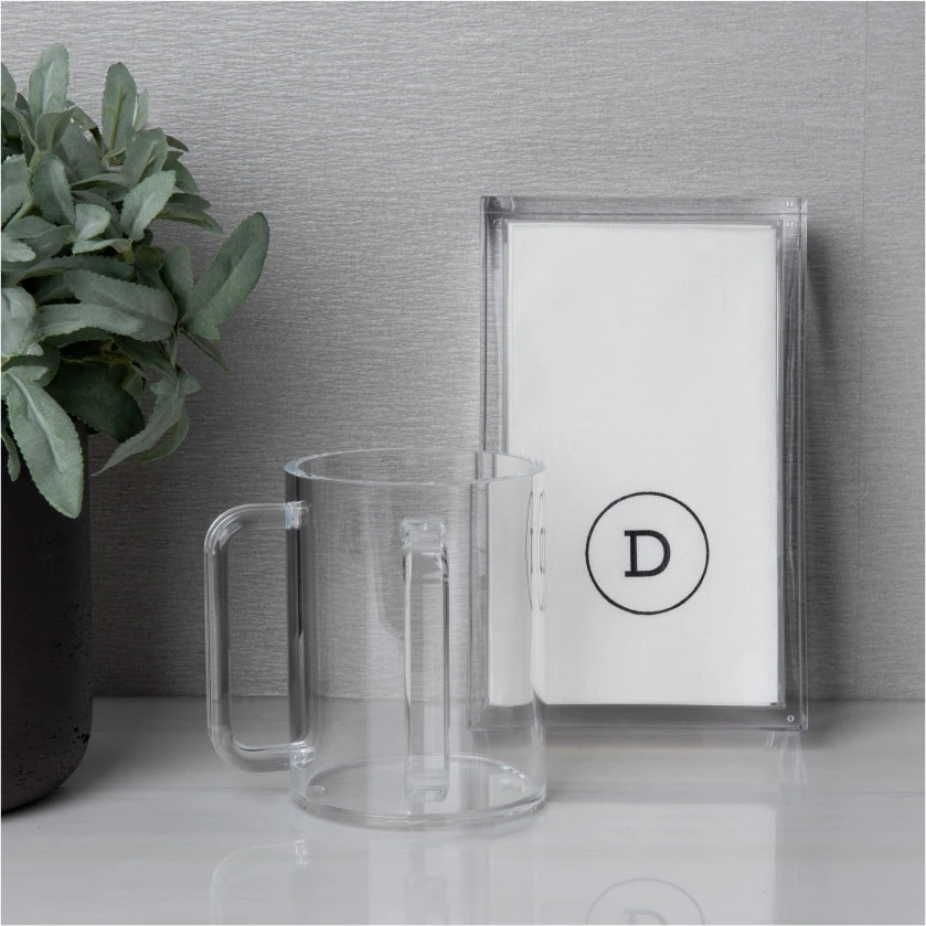 Black Circle Airlaid Napkins - Image 2