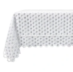 Hexagon Eyelet Tablecloth