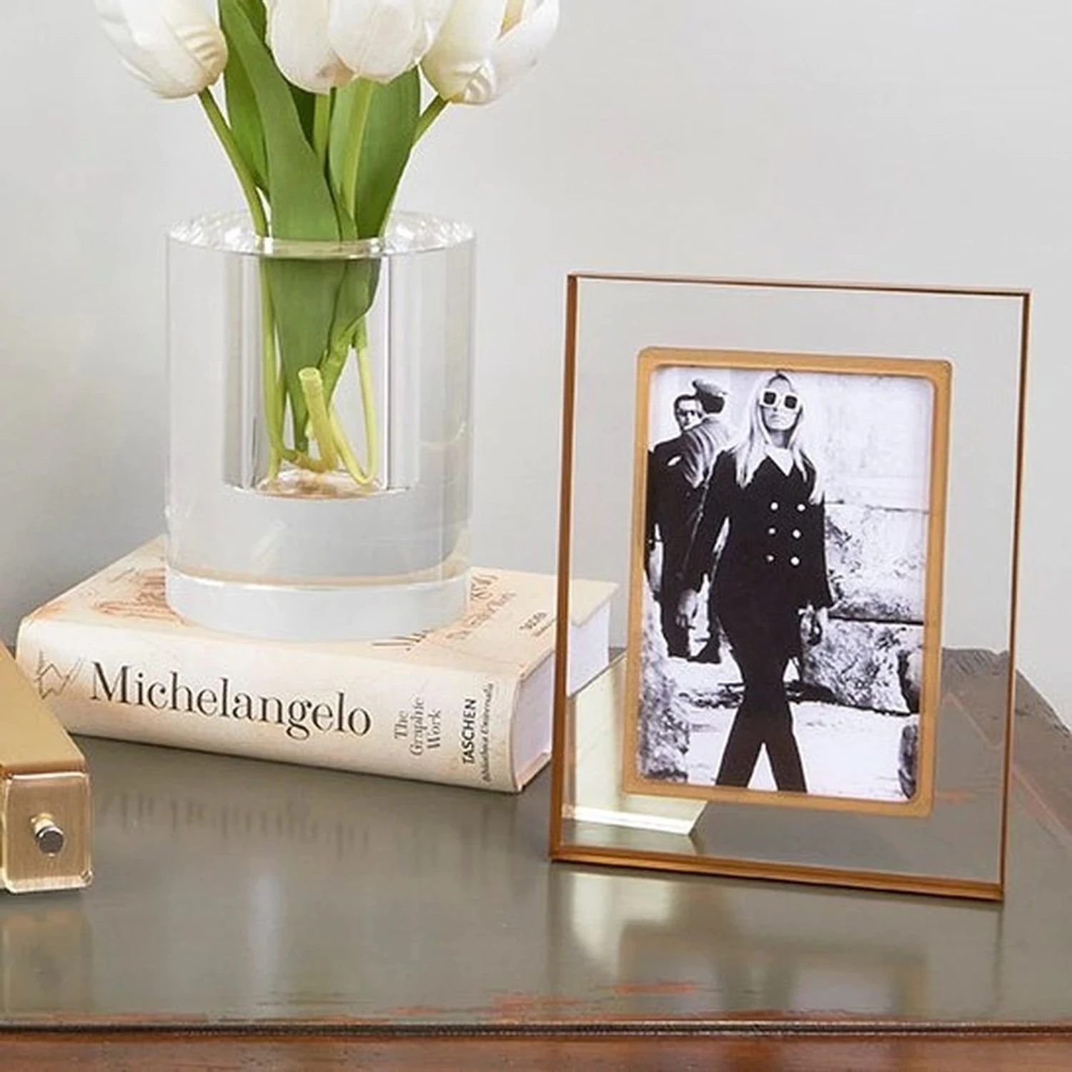 Gold Border Acrylic Frame - Image 2