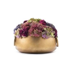 Gold Handle Floral Pot