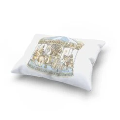 Atelier Choux Blue Carousel Cushion