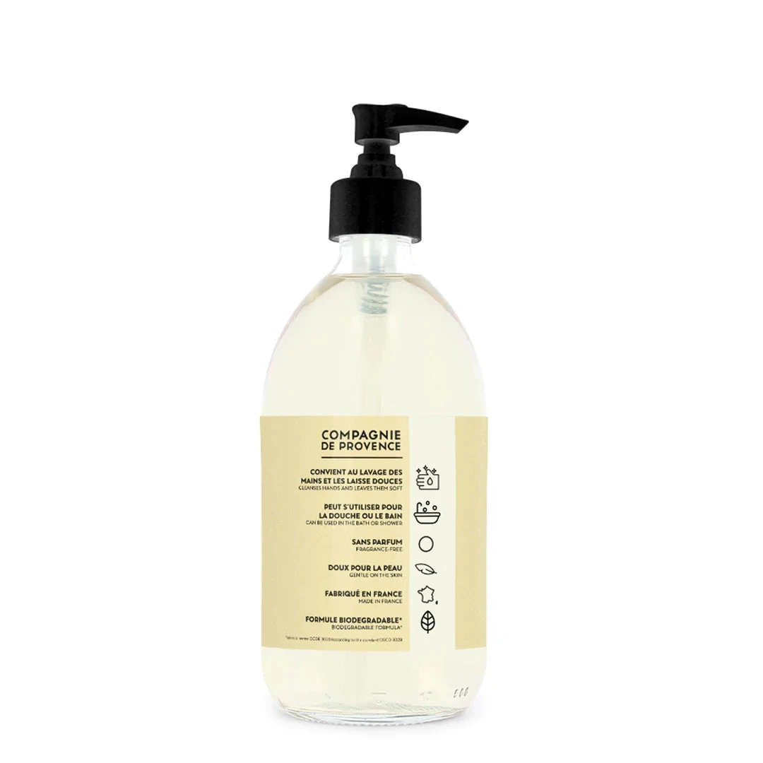 Savon Fragrance Free Liquid Marseille Soap Glass Bottle - Image 2