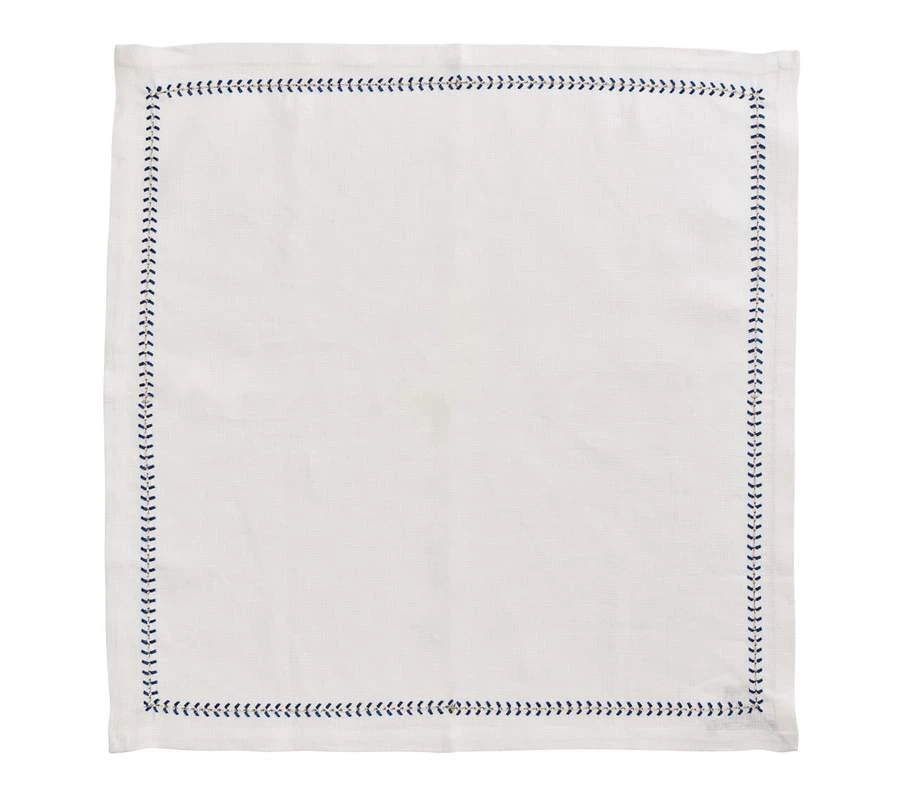 Herringbone Cobalt Napkin - Image 3