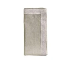 Dip Dye Gray & Silver Napkin