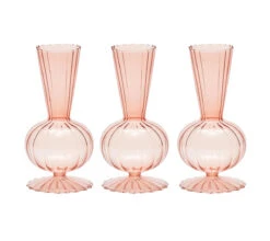 Tess Blush Bud Vase Set Of 3
