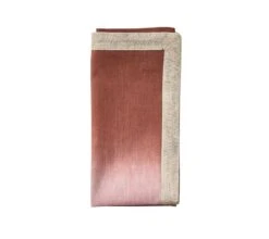 Dip Dye Mauve & Brown Napkin
