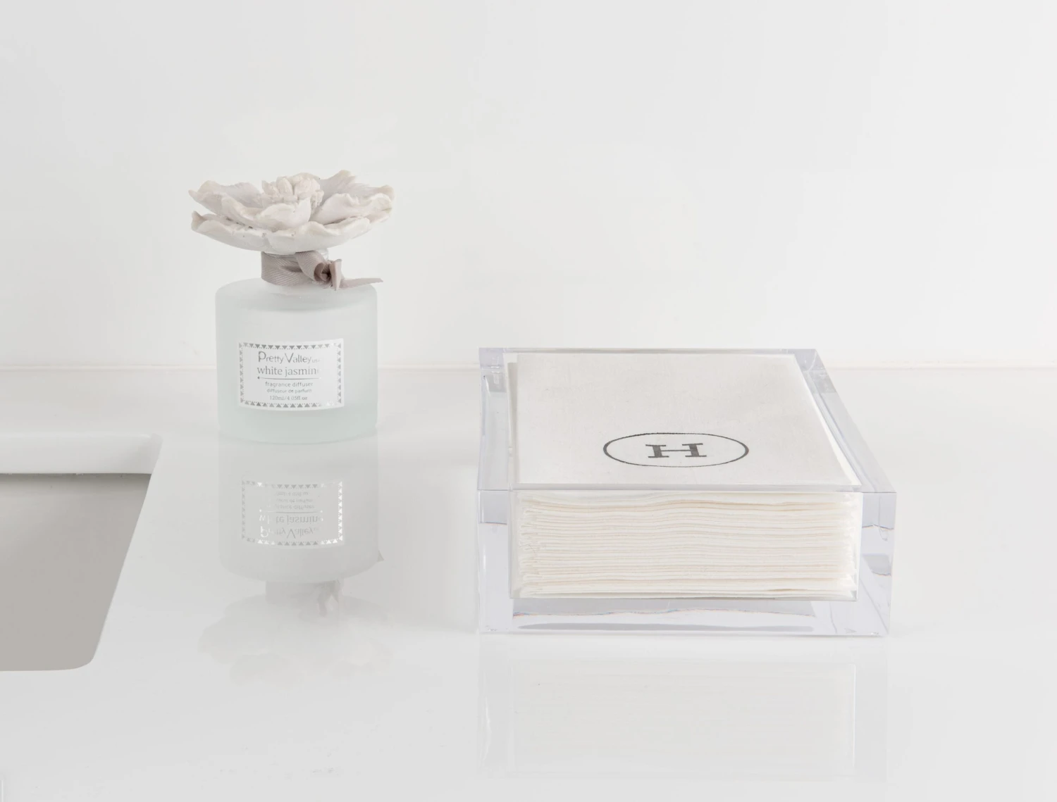 Caspari Acrylic Napkin Holder Tray - Image 2