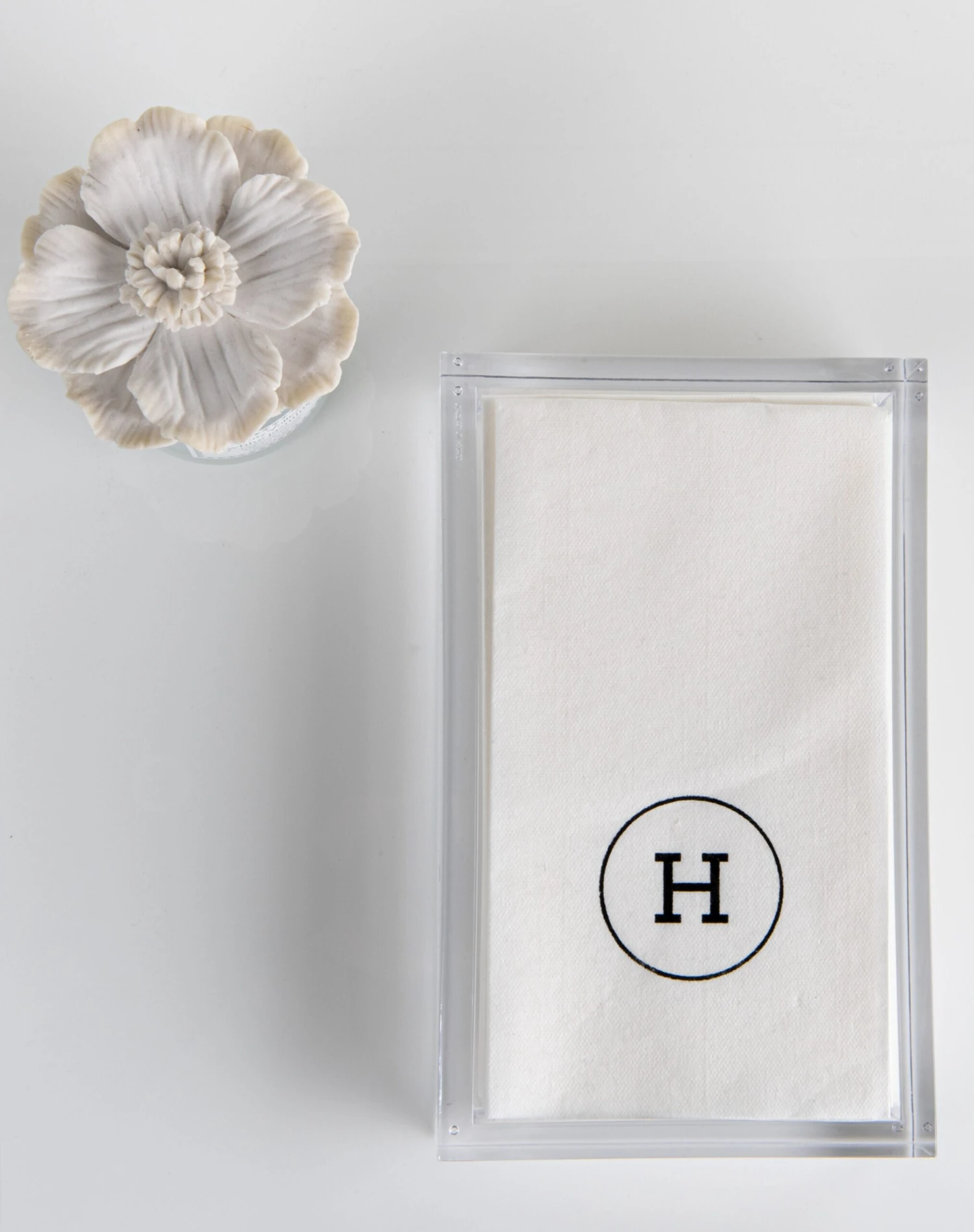 Caspari Acrylic Napkin Holder Tray - Image 3